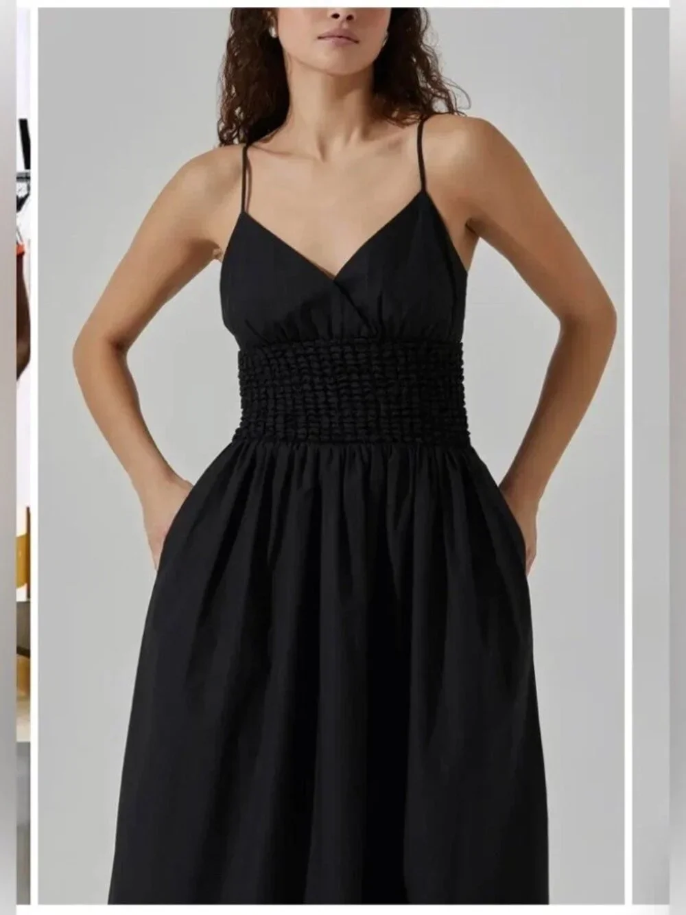 ASTR The Label Popcorn Waist Midi Dress - NEW - Picture 2 of 7